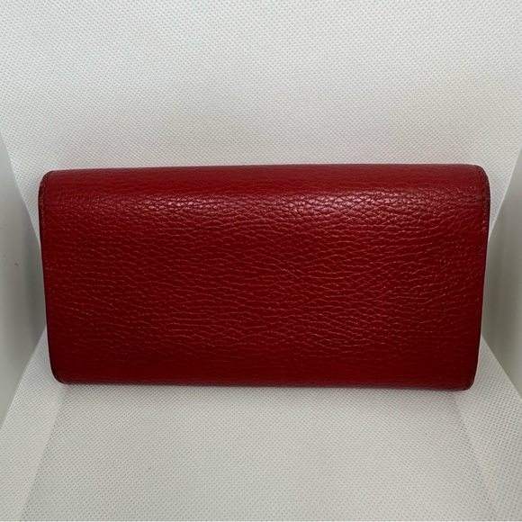 Gucci GG Marmont Continental long wallet in hibiscus on unbranded chain - Picture 4 of 16